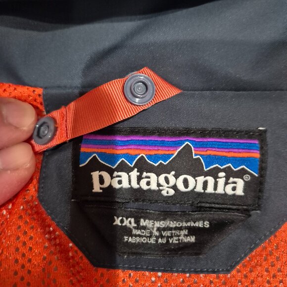 Mens Patagonia Waterproof Shell Jacket XXL Blue - Picture 2 of 4